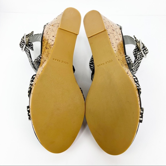 Cole Haan Grand OS Jillian Cork Wedge Sandals - Picture 7 of 9